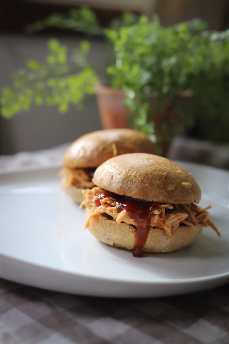 Homemade Fluffy Hamburger Buns with Freshly Milled Flour